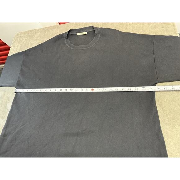 M.M. Lafleur Black Ribbed Knit Long Sleeve Top Viscose Blend Size XL - Picture 10 of 13